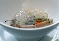 Tuna with ponzu foam